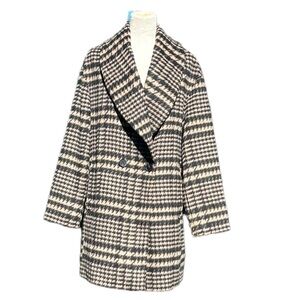 Avec Les Filles Wool Blend Oversized Pea Coat Size Medium